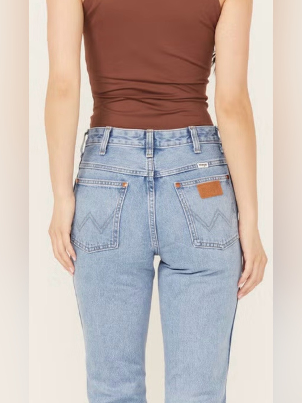 Wrangler Wild West High Rise Straight Jeans 603 Light Wash 27x28 - Picture 4 of 15